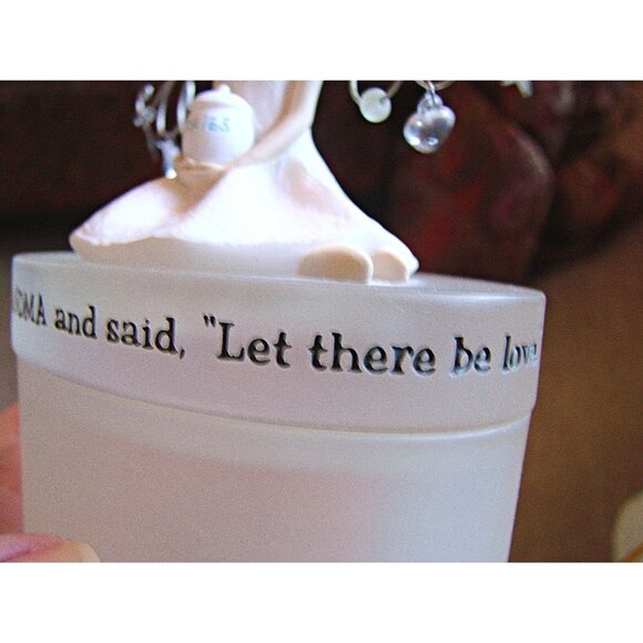 Vintage Acrylic Hallmark God Created Grandma Let There Be Love Trinket Box Case - Picture 6 of 12